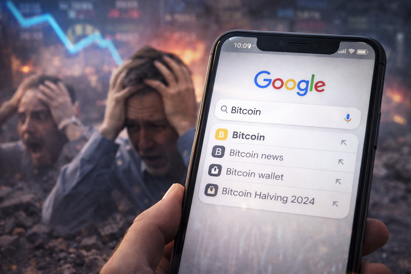Bitcoin explose sur Google : le retail revient exactement comme avant les grands mouvements haussiers